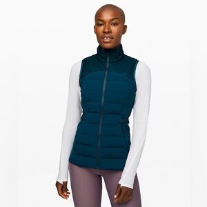 Lululemon Down for it vest teal size 4